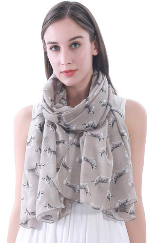 Bufanda Para Mujer Con Estampado De Perro Corgi Galés De Pem