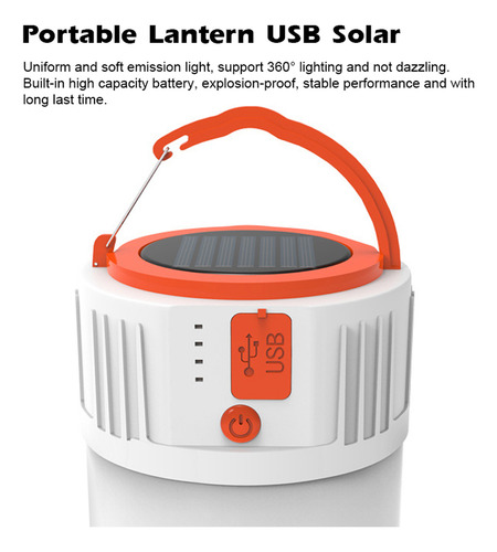 Lámpara Portátil Para Acampar, Uso Accidental, Linterna Port