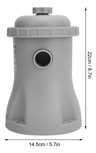 Bomba Eléctrica De Filtro De Cartucho Transparente Para Pisc