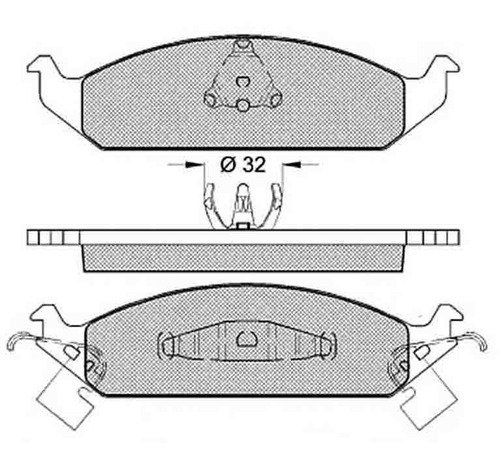 Pastilla De Freno Dodge - Chrysler --stratus 93/01 Delantera