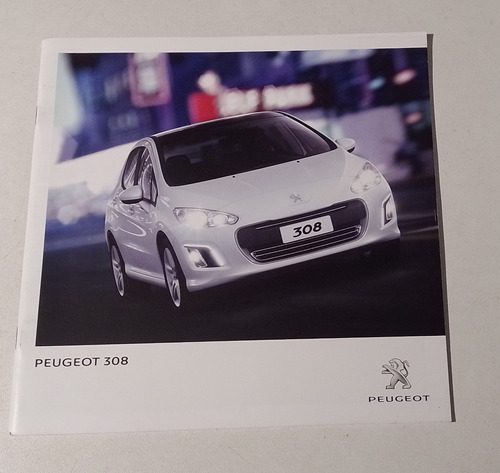 Catalogo Folleto Libro Ventas Peugeot 308 No Manual