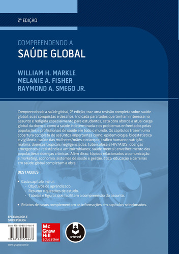 Compreendendo a Saúde Global, de Markle, William H.. Editorial AMGH EDITORA LTDA.,McGraw-Hill Companies, Inc., capa mole em português, 2015