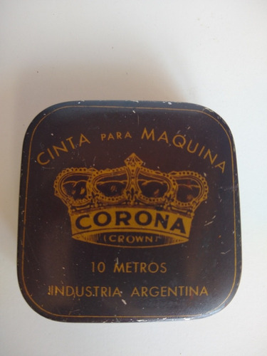Antigua Caja De Cinta Para Máquina De Escribir Corona. (Usado)