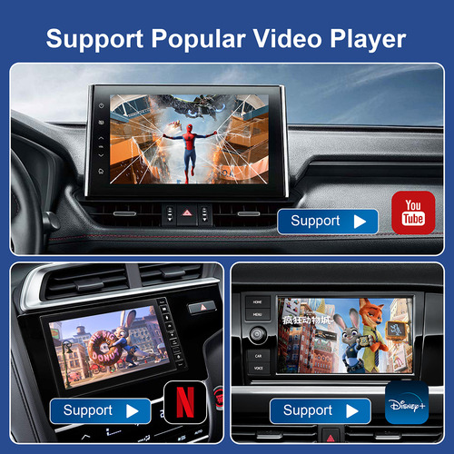 Adaptador Auto Carplay Sem Fio Android 13 2gb/32gb Ai Box Preto