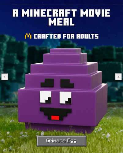 Minecraft Mcdonald's 2025 Edición Limitada - Grimace Huevo