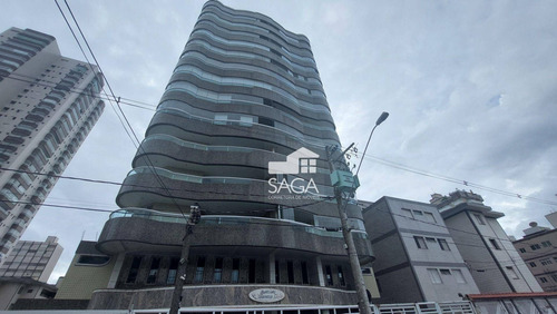 Imagem 2 de 30 de Vista Para O Mar! Mobiliado! Apartamento Com 2 Dormitórios À Venda, 85 M² Por R$ 435.000 - Vila Guilhermina - Praia Grande/sp - Ap4494