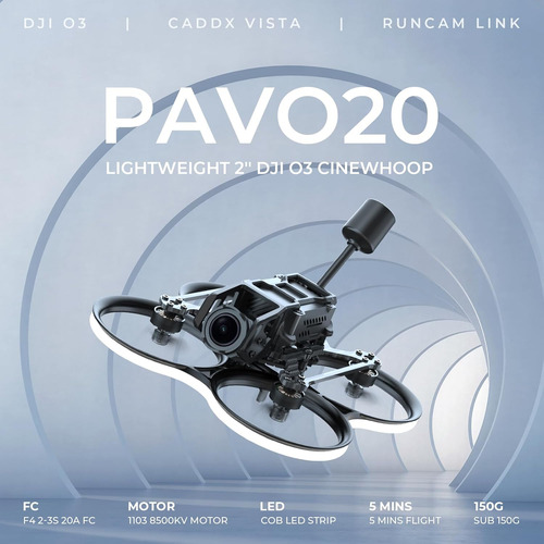 Betafpv Pavo20 Quadcopter Whoop Sin Escobillas Con Soporte D