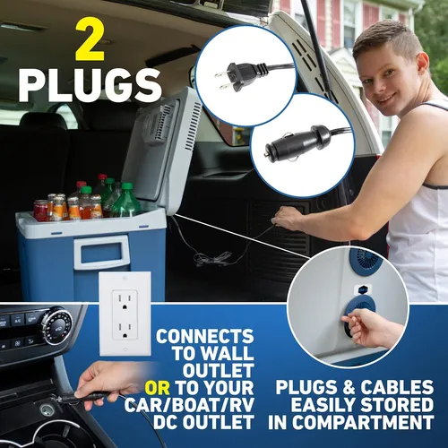 K-box Nevera Eléctrica Y Calentador Con Ruedas Para Coche...