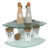 Comprar 2 Repisas Esquineras Para Baño Cristal Templado Organizador