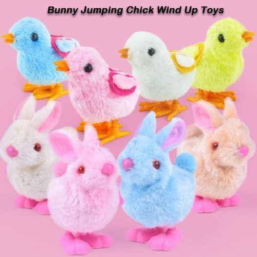 Bunny Jumping Chick Wind Up Toys Novedad Pollo Saltando ...