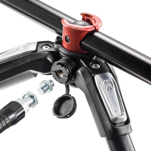 Tripé Manfrotto Mt190xpro4 De Alumínio De 4 Seções, Preto