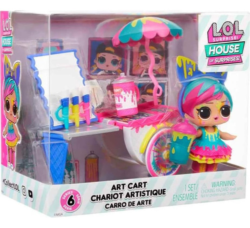 Set De Juego L.o.l. Surprise! Carro De Arte Con Muñeca