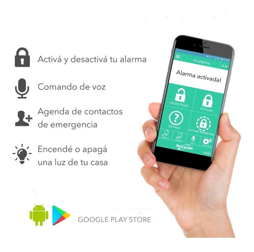 Alarma Domiciliaria Inalambrica H210 Gsm/sms Led Control 1 A