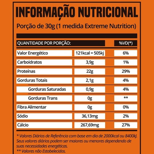 Imagem 4 de 5 de Whey Protein Suplemento Alimentar Extreme Nutrition 1kg Nfe