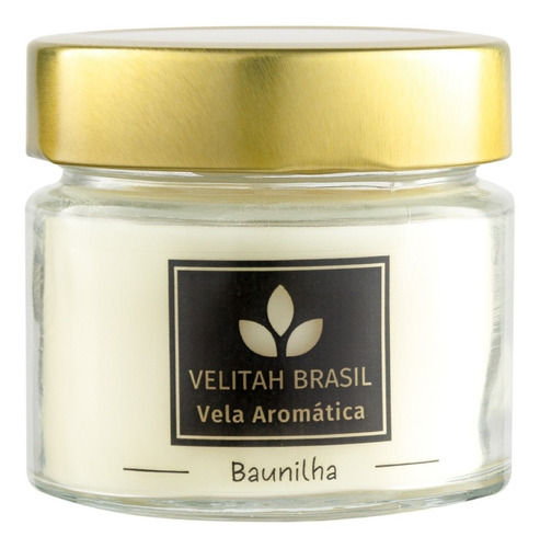 Vela Aromática Premium Baunilha 140g 30h Aromatizada