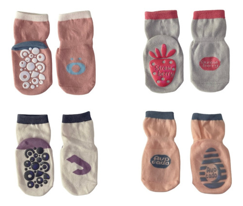 Calcetines Antideslizantes Niños X 4 Pares