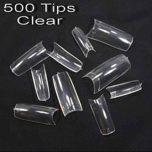 Tips Clear X 500 Un.para Uñas Escúlpidas Acrlico,gel,polygel