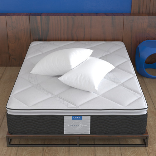 Colchón Restonic King Size Dome Ortopédico + 2 Almohadas Blancas Suaves