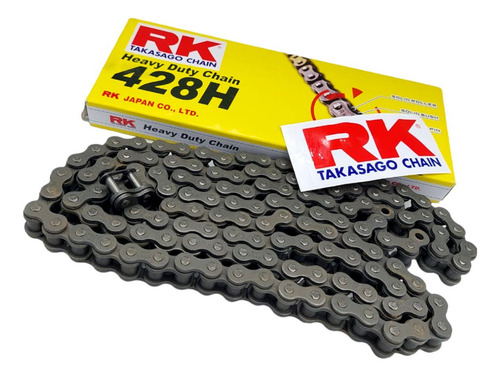 Cadena 428x132h Reforzada Rk Japon Gn125 En125 Horse150 Moto