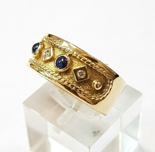 Anillo Oro 18k Cubics 9,7grs N°15 Brumat