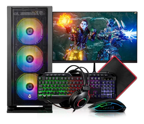 Imagem do produto PC Gamer Completo Mancer, AMD Ryzen 5 4600G, Vega 7, 16GB DDR4, SSD 480GB, Fonte 500W 80 Plus em Mercado Livre