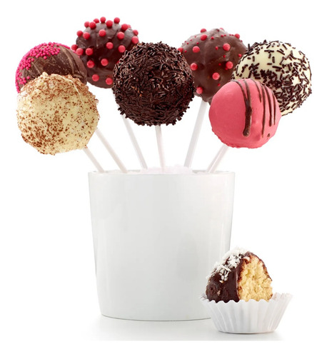 Molde De Silicona Cake Pops Lekue Profesional De 18 Esferas