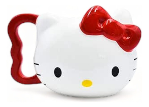 Taza De Cerámica De Hello Kitty 354ml Color Blanco