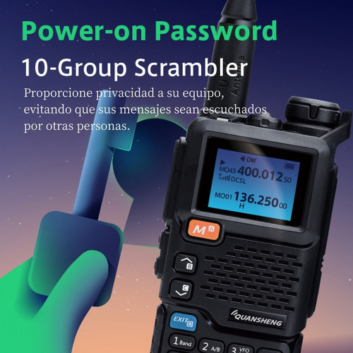 Radios De Comunicación Largo Alcance Uv-5r+ Amfm Uhfvhf Kit6