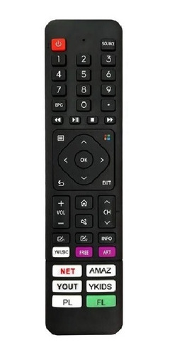 Control Remoto Para Bgh Noblex Philco Hisense Sanyo Smart Tv