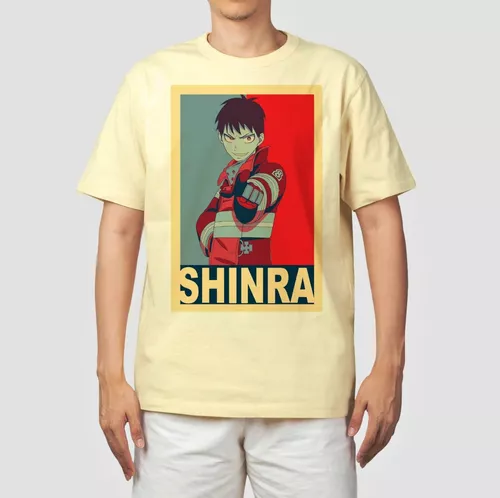 Camiseta Camisa Fire Force Shinra Kotatsu Iris Maki Anime 3