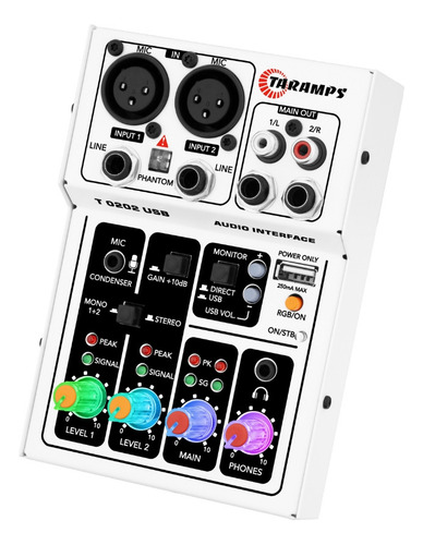 Mesa Som T0202 Interface Usb Xlr P10 Rgb Phantom Power 48v