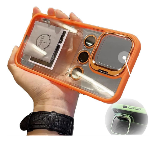 Funda De Silicona Con Soporte Individual Para iPhone