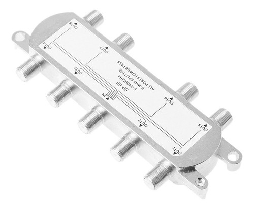 Divisor De Sinal De Antena 8 Vias Tv Rf 5-2400mhz Satélite