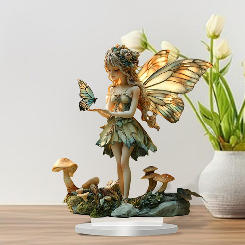 Adorno De Mesa De De Mariposa, Regalo De Exhibición 2d,