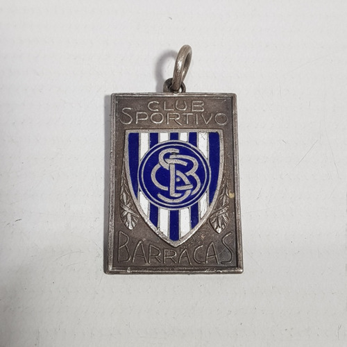 Antigua Medalla Sportivo Barracas 1930 Esmalte Mag 61690