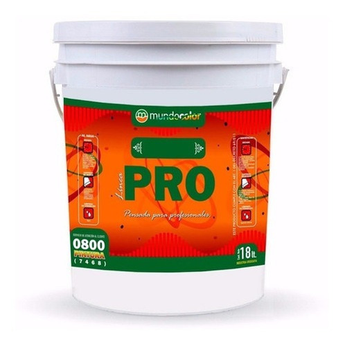 Pintura Latex Mundo Pro 18lts Blanco