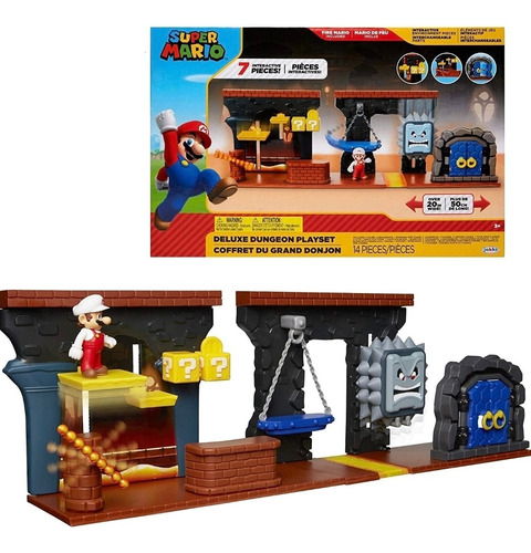 Super Mario - Juego De Calabozo Deluxe Con Figuras Extra