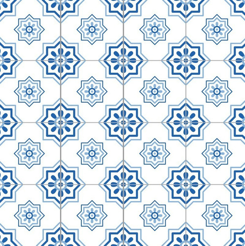 Vinilo Azulejo Mosaico Adhesivo 20x20 Piso X 10u Laminado Color 42. Mykonos