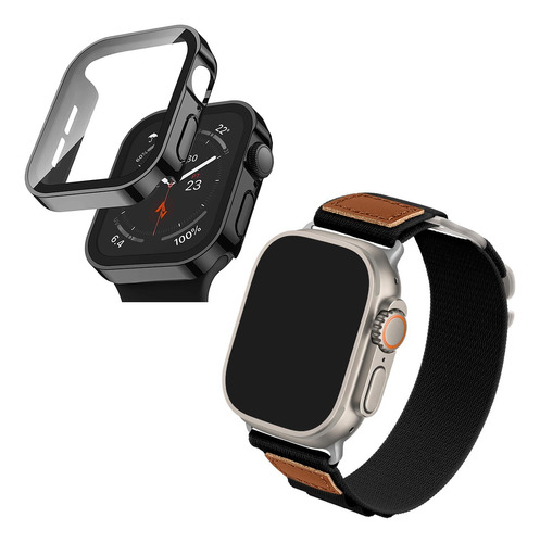 Correa, Funda Y Cristal Para Apple Watch Serie Ultra 8 7 Se