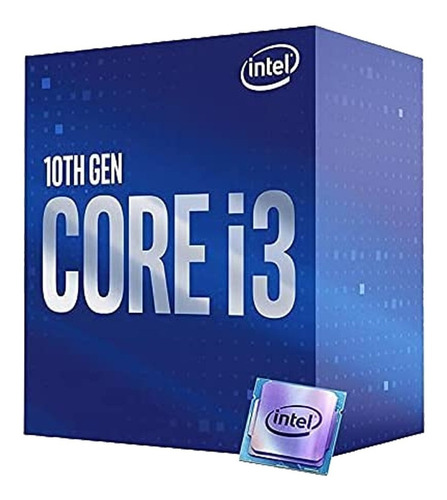 Procesador gamer Intel Core i3-10100F BX8070110100F de 4 núcleos y 4.3GHz de frecuencia con gráfica integrada