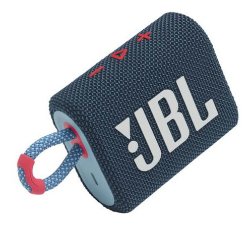 Alto-falante Bluetooth portátil Jbl Go 3 azul com cor rosa azul/rosa