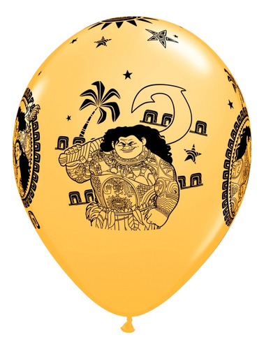 Globos De Cumpleaños Moana Fiesta Temática