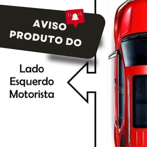 Retrovisor Fiat Uno 1996 1997 1998 1999 2000 2001 - Esquerdo