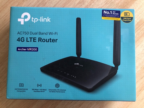 Router 4g Lte Wifi Wan Lan Dual Band Ac750 Tp-link Mr200!!!!