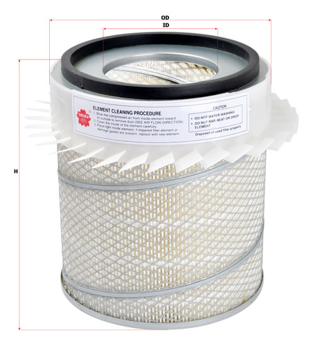 Filtro De Aire As5708 Af353k P181035 Pa1646fn 42237