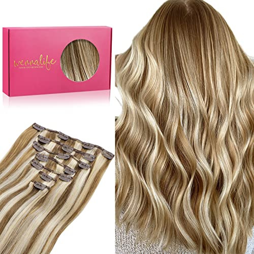 Wennalife Clip En Extensiones De Pelo, 16 Pulgadas Ppsky