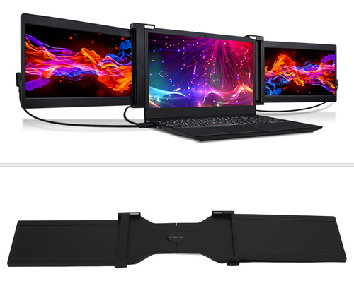Imagen 7 de 10 de Extensor De Pantalla Externo Con Doble Monitor Portátil De 1