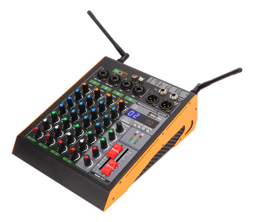 Mezclador De 4 Canales, Placa De Sonido, Consola, Conexión T