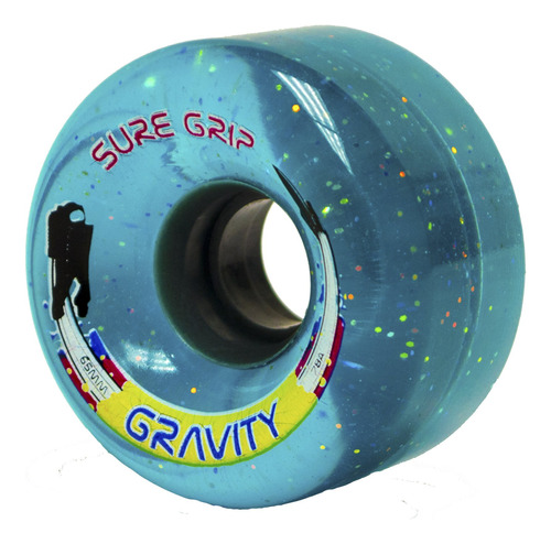 Sure-grip Gravity Glitter Roller Patines Ruedas Azul