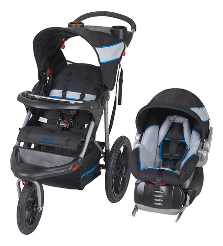 Carriola Baby Trend Range Jogger Portabebe Color Atlantis Color Del Chasis Negro